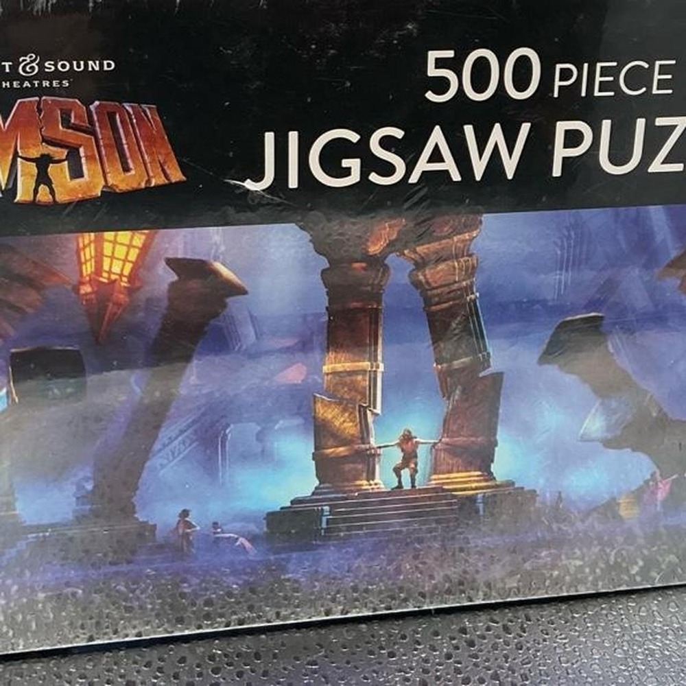 Sight & Sound Theatres "Samson" 500-Piece Panoramic Jigsaw Puzzle NWOT